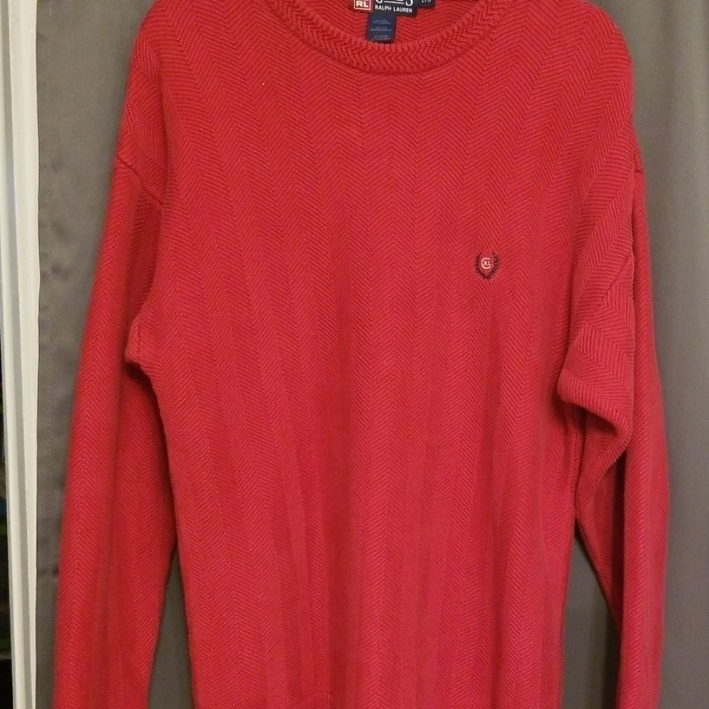 Men's Chaps red sweater‎ size L